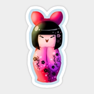 Cute Kokeshi Sticker